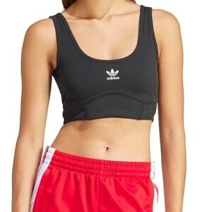 NEW Adidas Adicolor Trefoil Women's Bra Black IU2411 Size Large